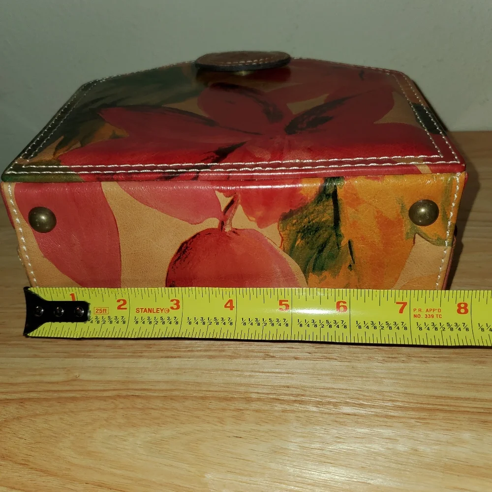 Patricia Nash Mini Leather Floral Print Crossbody Bag - Picture 11 of 15